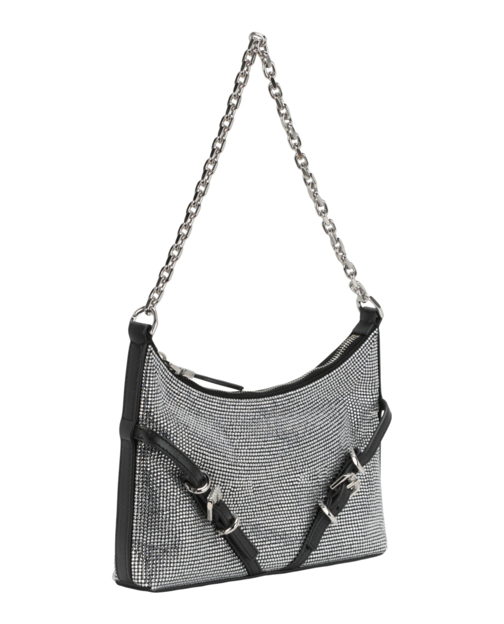 Givenchy Womens Voyou Party Shoulder Bag In Satin And Strass