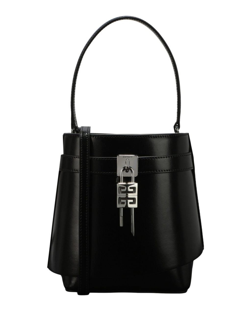 Givenchy Womens Shark Lock Leather Crossbody Bag