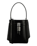 Givenchy Womens Shark Lock Leather Crossbody Bag