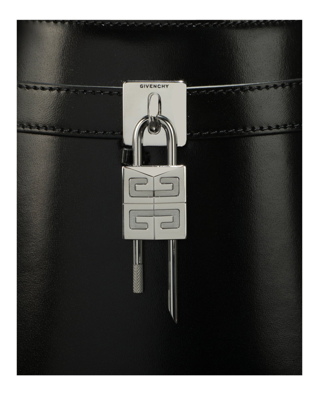 Givenchy Womens Shark Lock Leather Crossbody Bag
