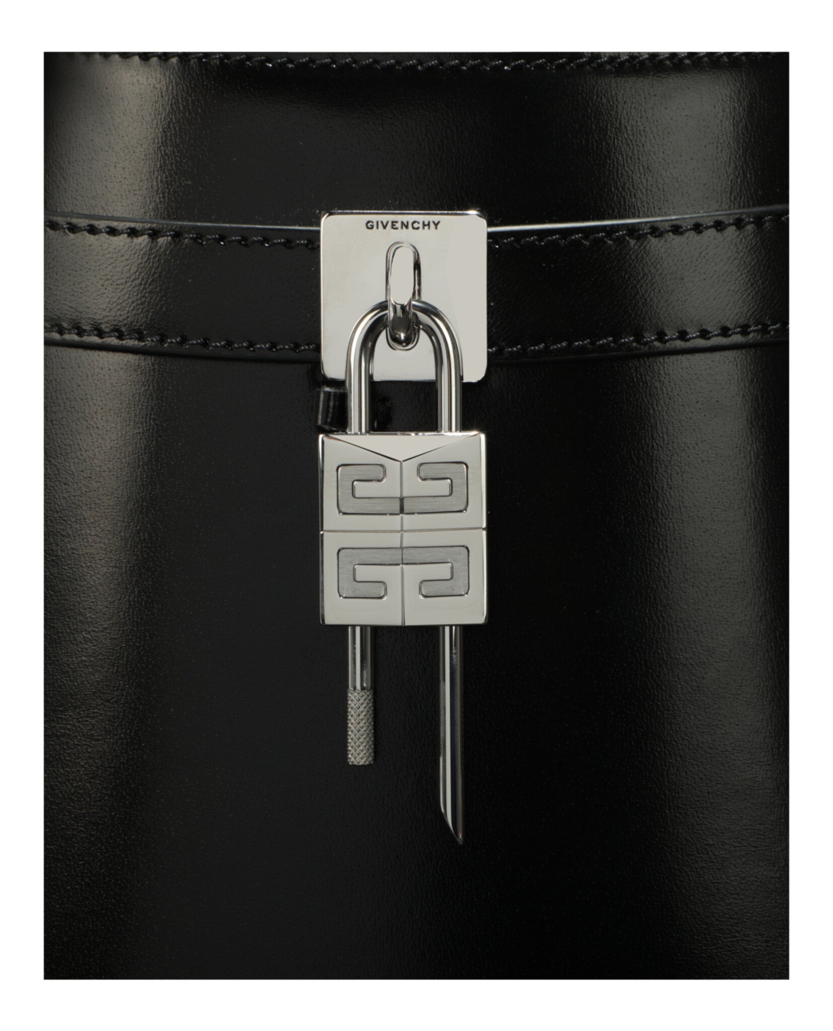 Givenchy Womens Shark Lock Leather Crossbody Bag
