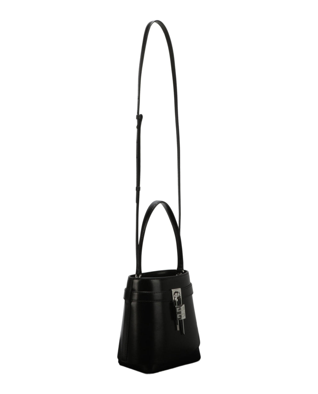 Givenchy Womens Shark Lock Leather Crossbody Bag