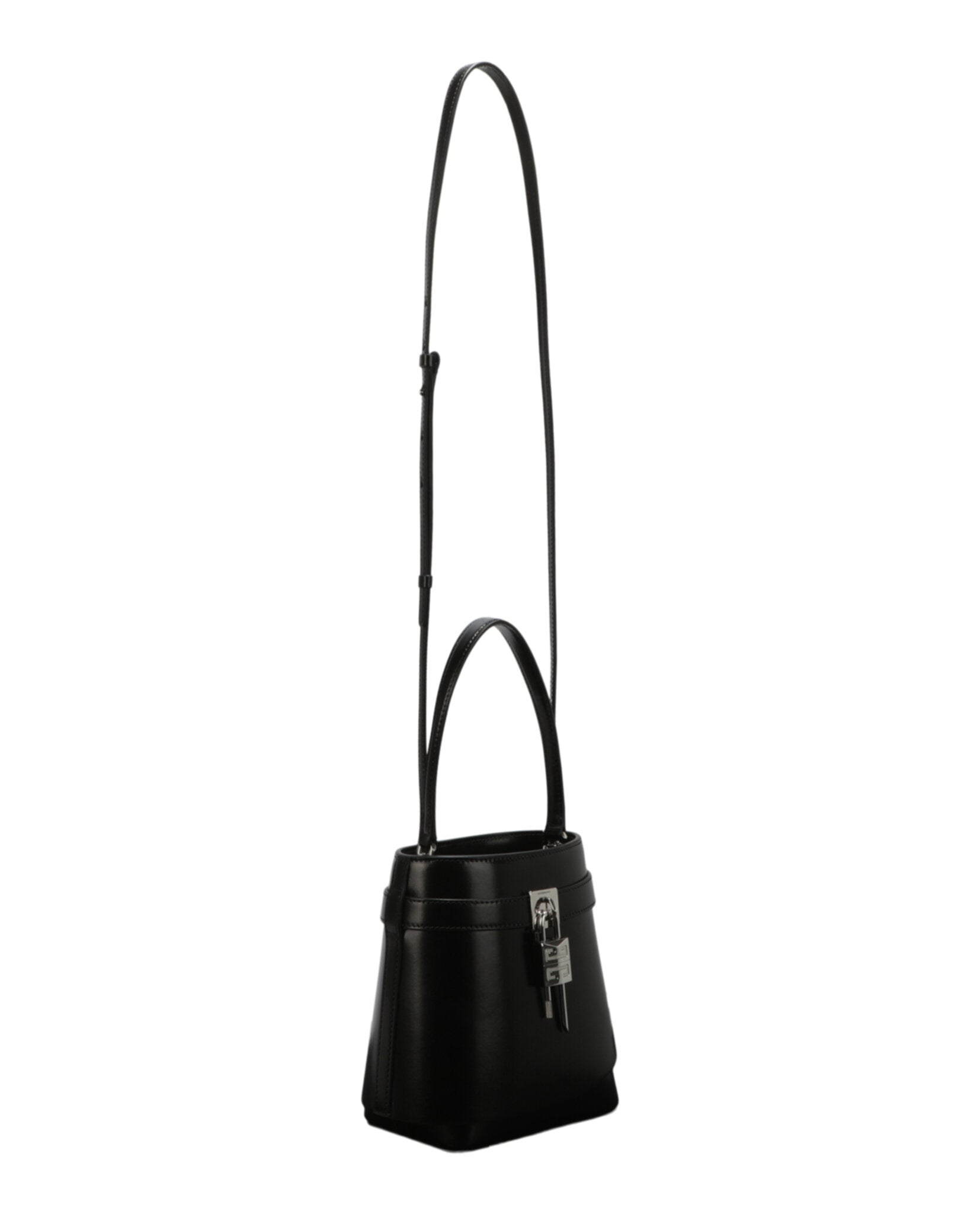 Givenchy Womens Shark Lock Leather Crossbody Bag