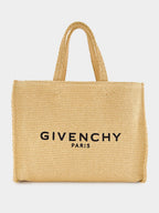 Medium G-Tote Bag in Raffia