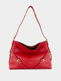 Dark Red Medium Voyou Leather Bag