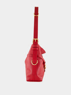 Dark Red Medium Voyou Leather Bag