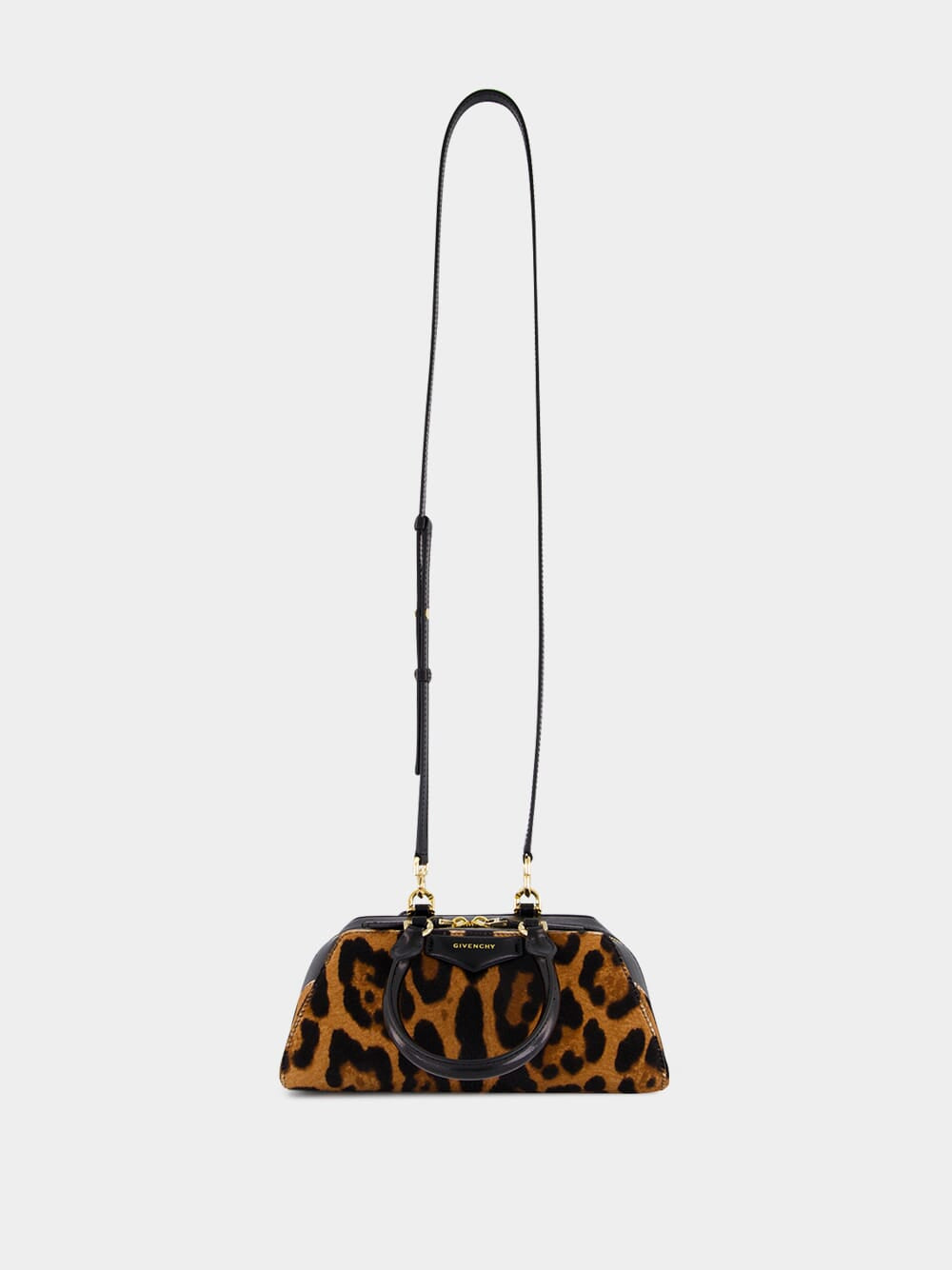 Leopard Print Mini Antigona Bag
