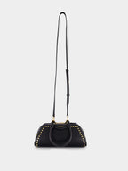 Black Mini Antigona Studded Leather Bag