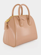 Blush Pink Mini Antigona Box Leather Bag
