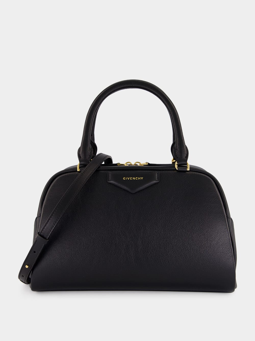 Black Antigona East-West Medium Leather Handbag
