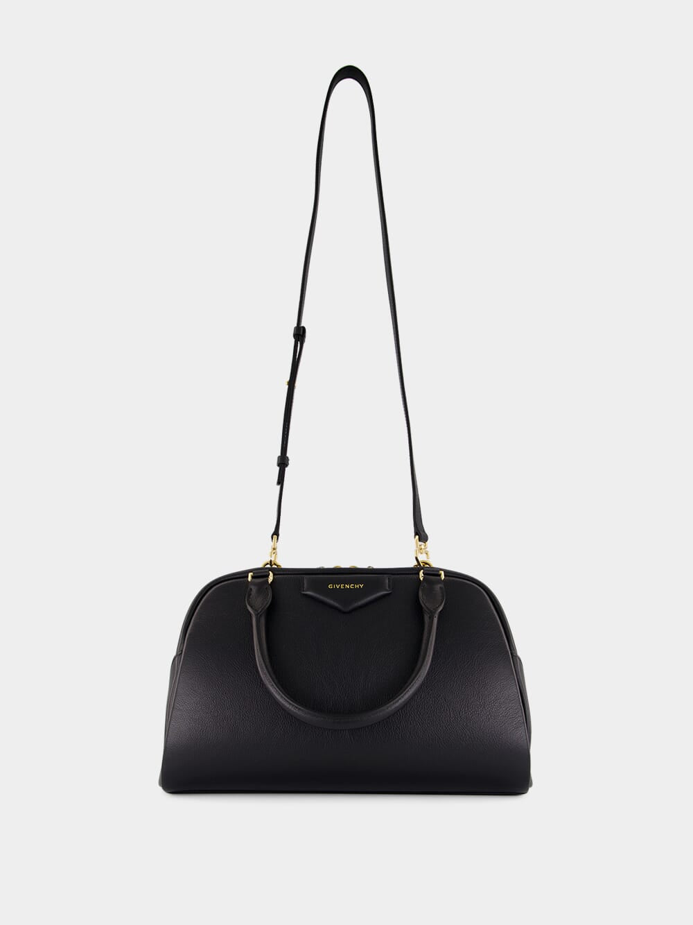 Black Antigona East-West Medium Leather Handbag