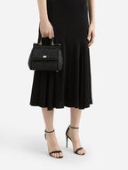 Black Medium Sicily Nappa Handbag
