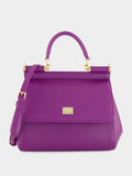 Violet Medium Sicily Calfskin Bag