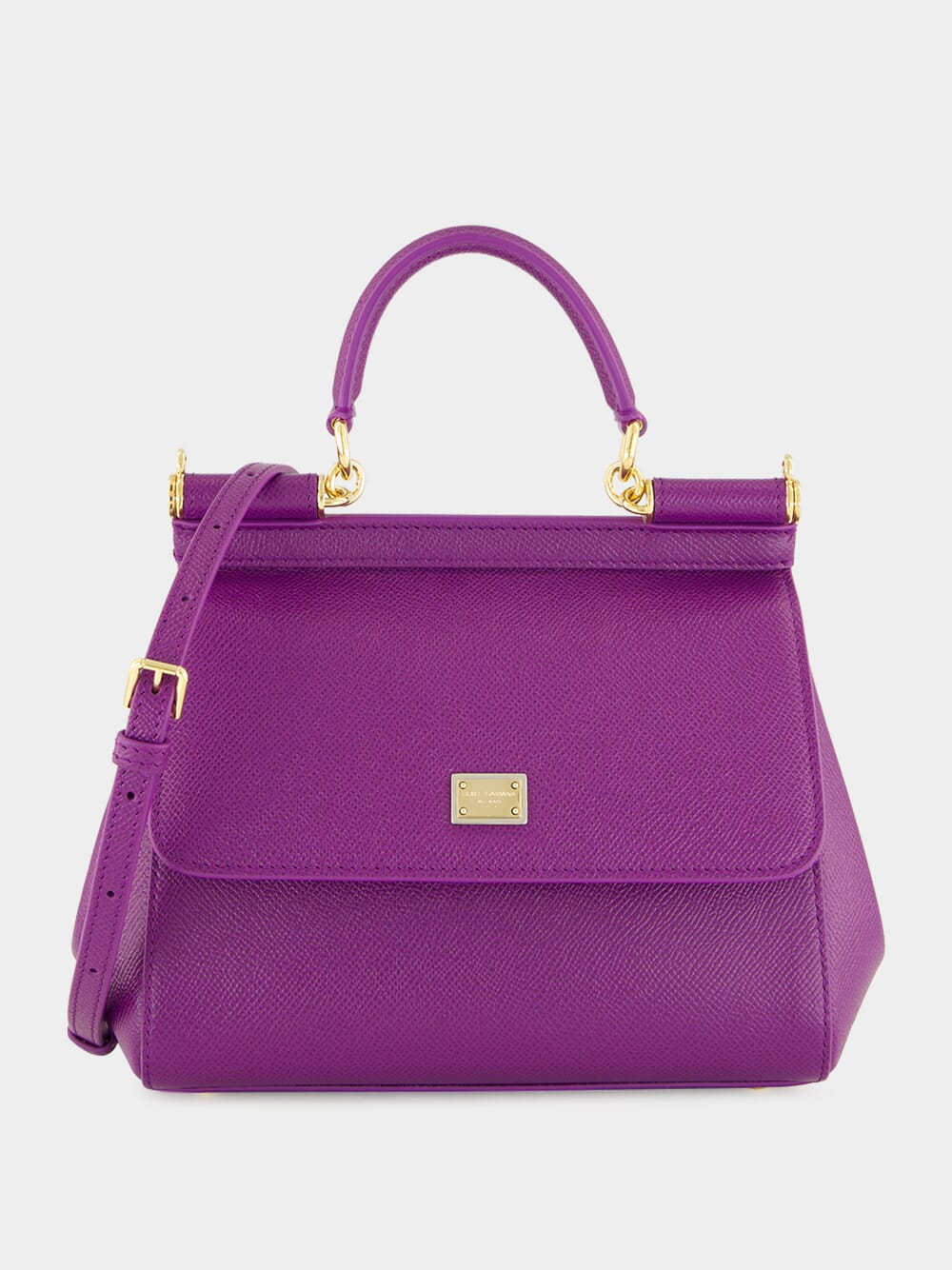 Violet Medium Sicily Calfskin Bag