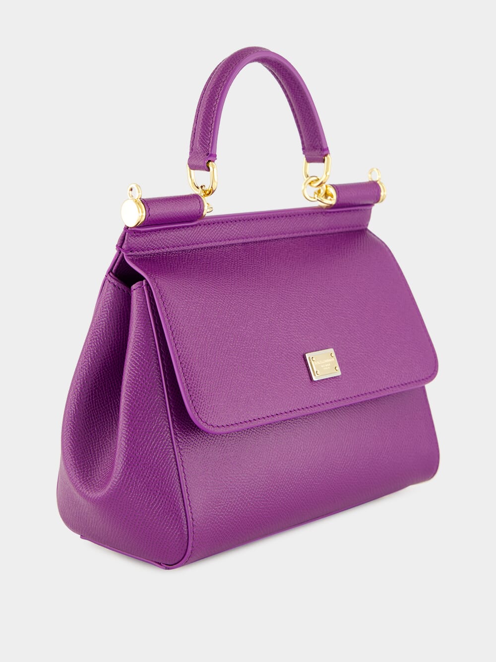 Violet Medium Sicily Calfskin Bag