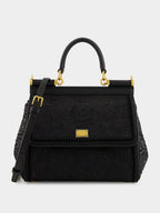 Black Medium Sicily Nappa Handbag
