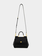 Black Medium Sicily Nappa Handbag