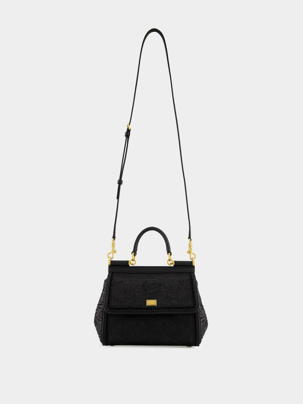 Black Medium Sicily Nappa Handbag