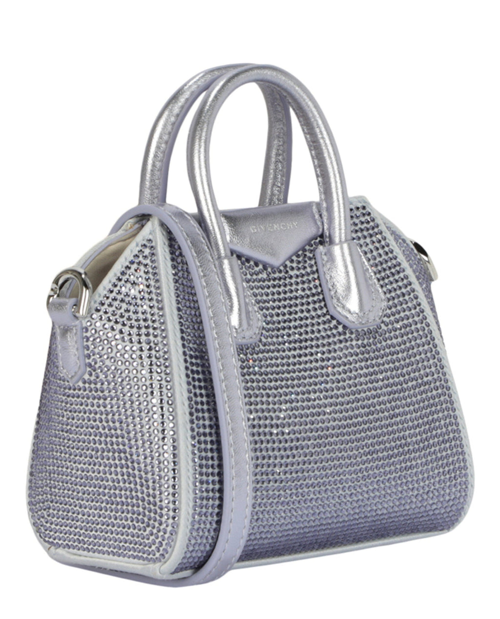 Givenchy Womens Micro Anitgona Bag In Satin With Strass