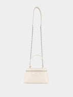 Cream Antigona Leather Vanity Mini Bag