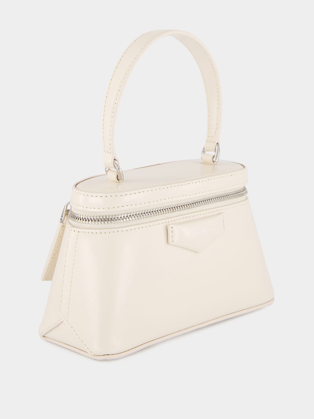 Cream Antigona Leather Vanity Mini Bag