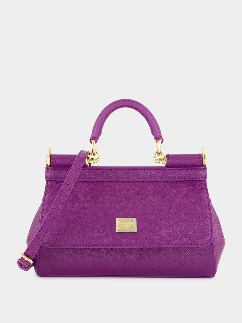 Violet Small Sicily Calfskin Bag