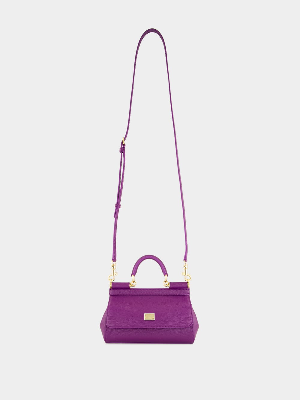 Violet Small Sicily Calfskin Bag