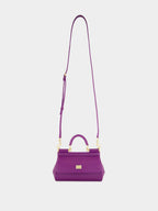 Violet Small Sicily Calfskin Bag