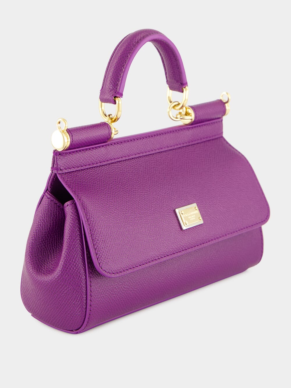 Violet Small Sicily Calfskin Bag