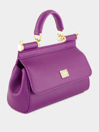 Violet Small Sicily Calfskin Bag