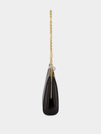 Black Large Marlene Leather Shoulder Bag