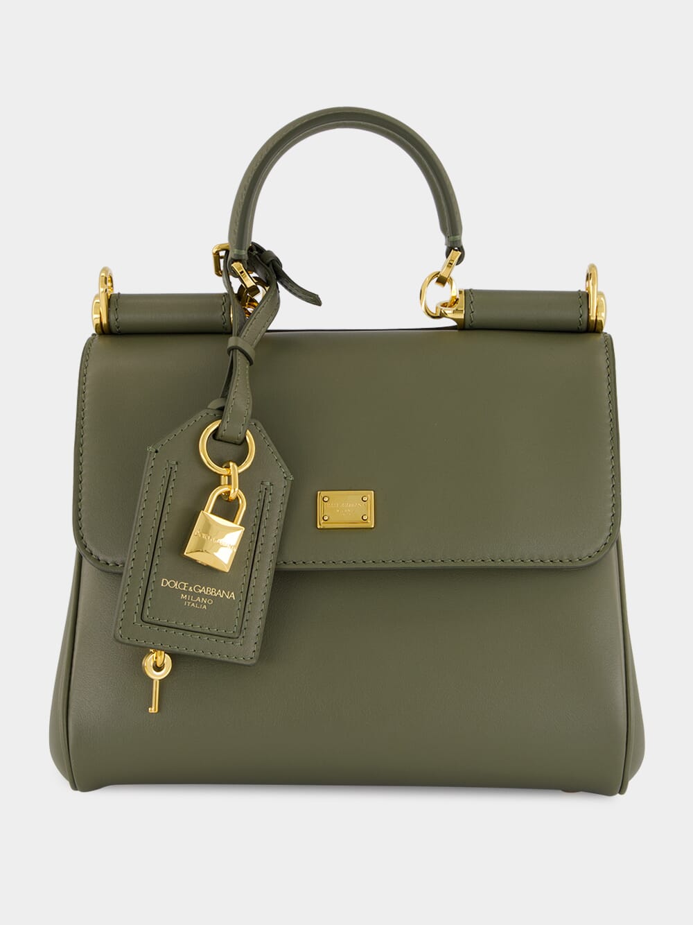My Sicily Green Calfskin Handbag