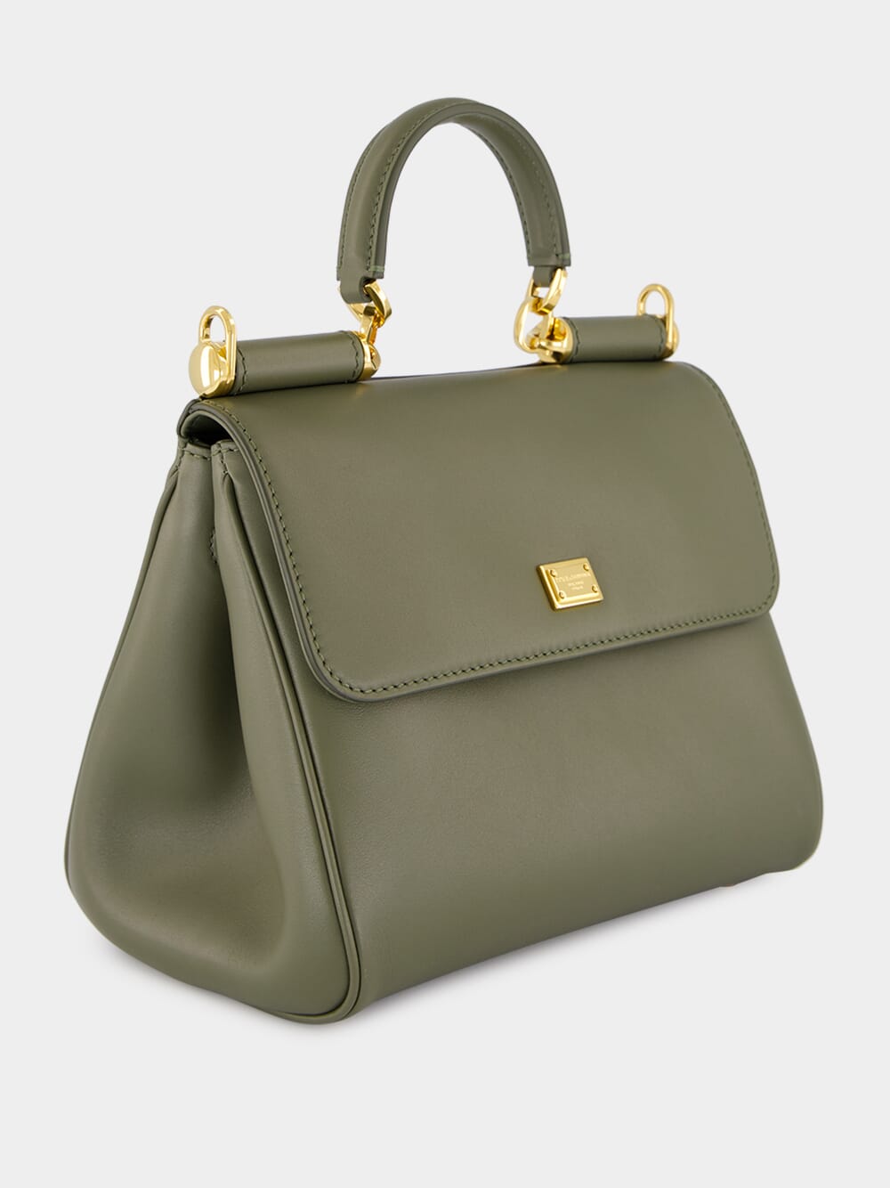 My Sicily Green Calfskin Handbag