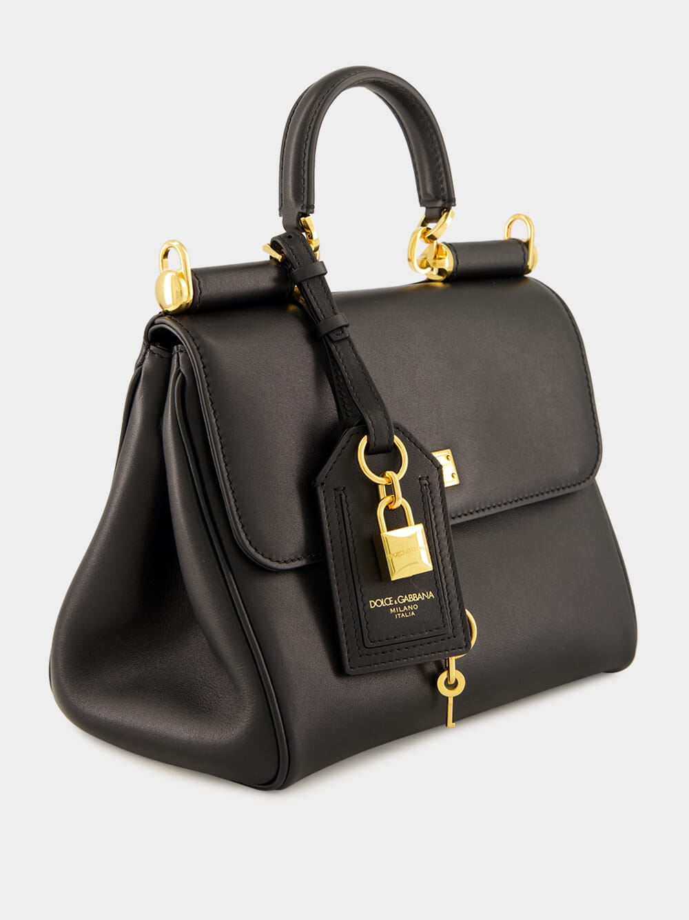 My Sicily Black Calfskin Handbag