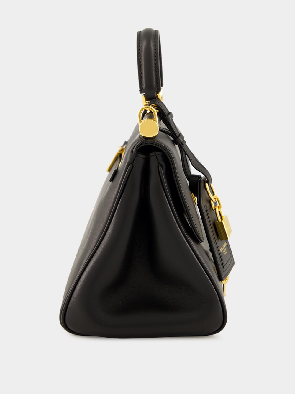 My Sicily Black Calfskin Handbag