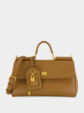 My Sicily Caramel Brown Leather Handbag