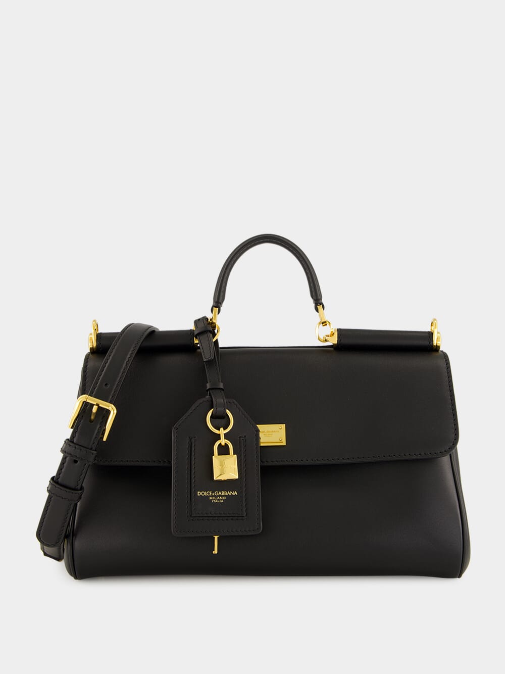 Black My Sicily Leather Handbag