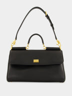 Black My Sicily Leather Handbag