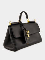 Black My Sicily Leather Handbag