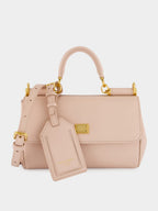 Beige Mini My Sicily Calfskin Handbag