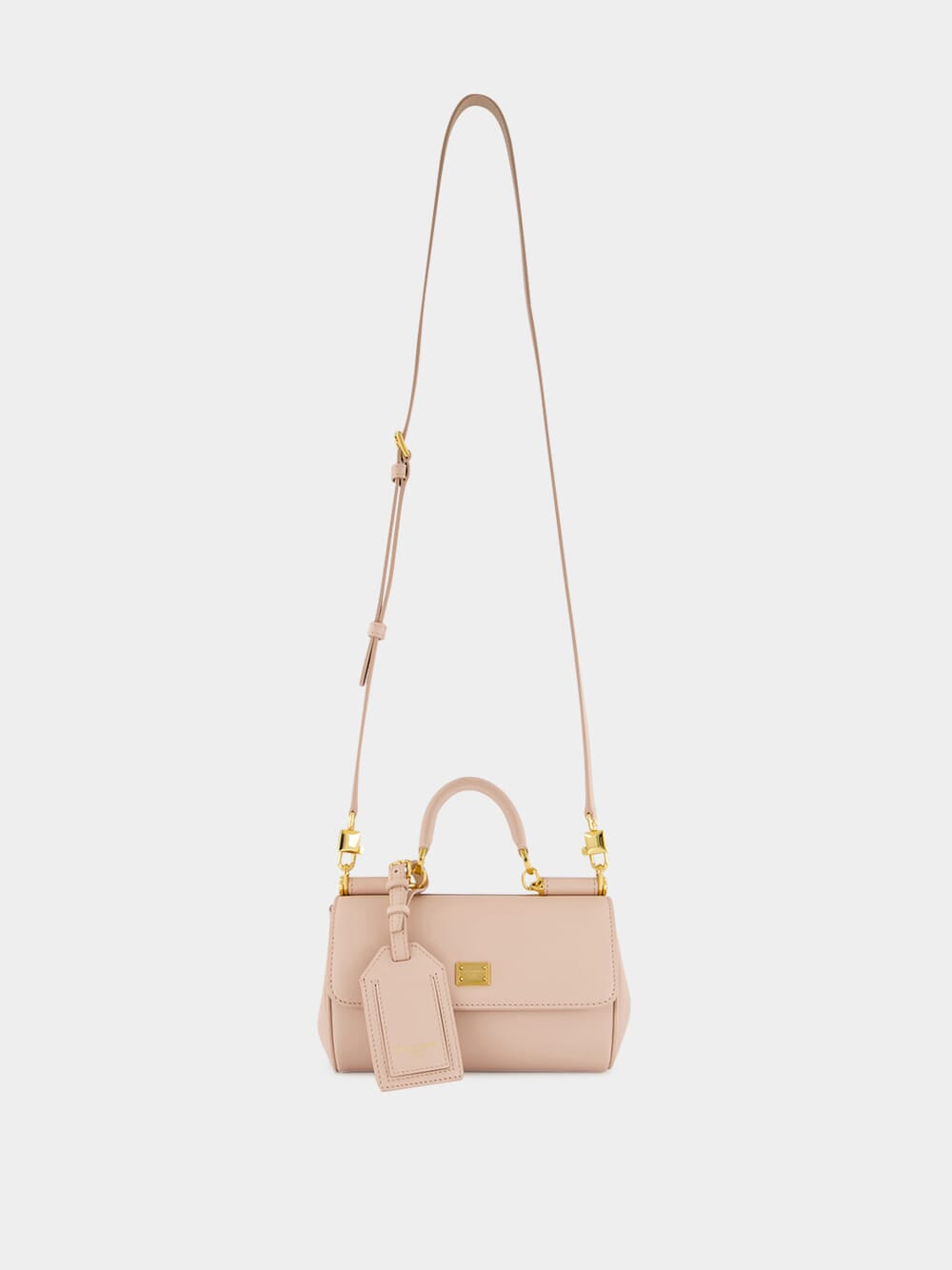 Beige Mini My Sicily Calfskin Handbag
