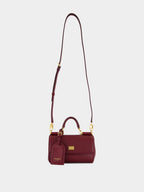 Bordeaux My Sicily Mini Calfskin Handbag