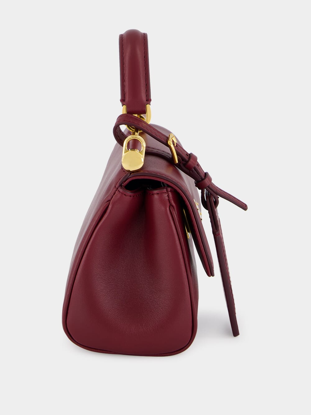 Bordeaux My Sicily Mini Calfskin Handbag