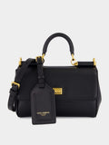 Black My Sicily Mini Calfskin Handbag