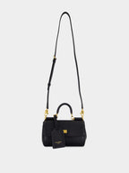 Black My Sicily Mini Calfskin Handbag