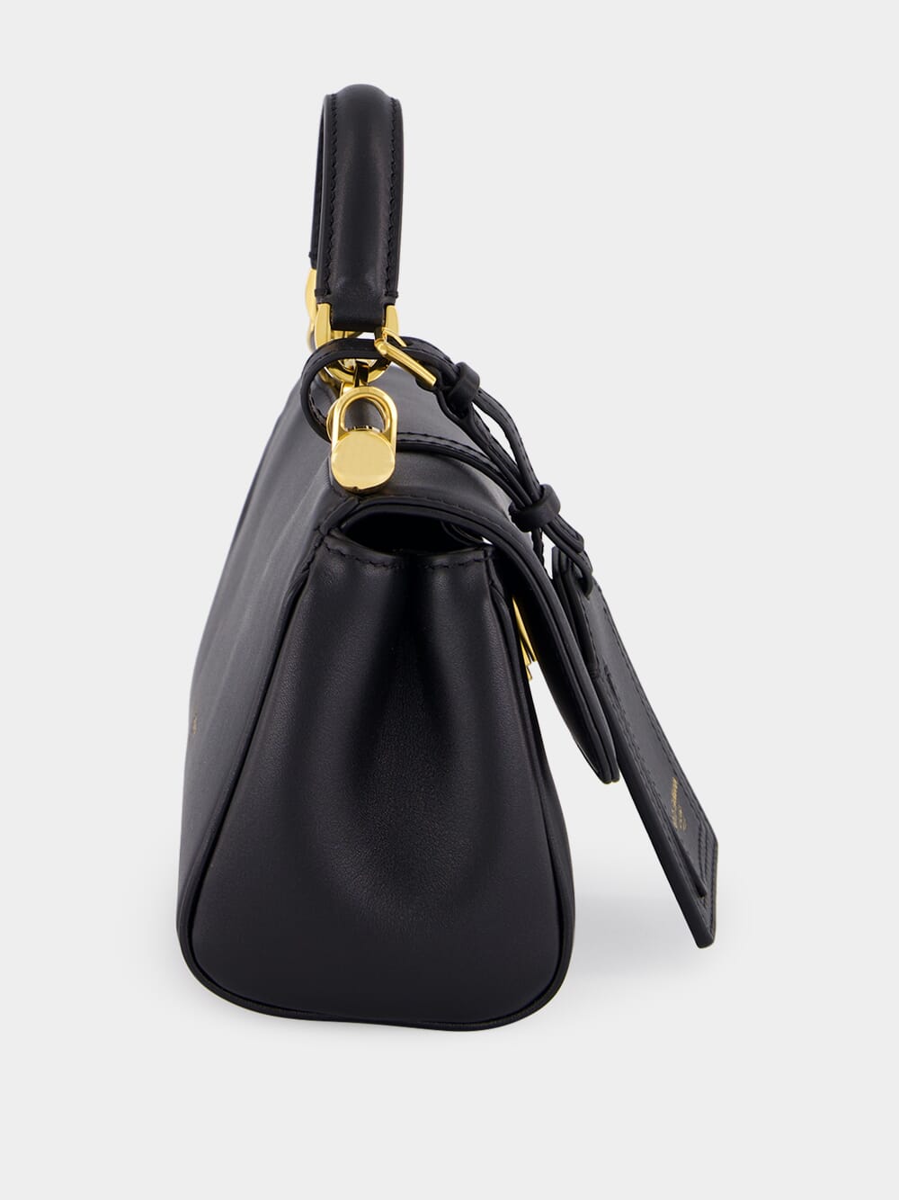 Black My Sicily Mini Calfskin Handbag