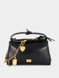 Vittoria Shoulder Bag with Charms in Black