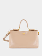 Vittoria Handbag in Nude Pink Calfskin