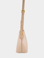 Vittoria Handbag in Nude Pink Calfskin