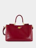 Vittoria Handbag in Dark Red Calfskin